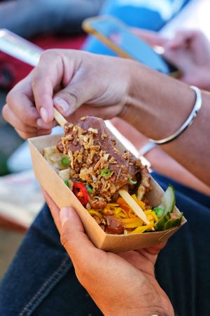 A local dish made vegan at Vegan Food Tour Utrecht in Utrecht