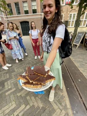 Who doesn’t like chocolate and Snickers? Not me..  at Vegan Food Tour Utrecht in Utrecht