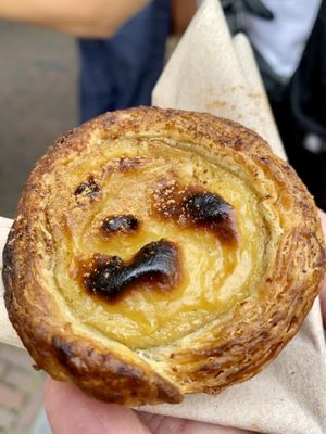 The best “Pastel de Nata” we’ve ever tasted.  at Vegan Food Tour Utrecht in Utrecht