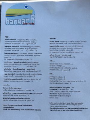 Menu 7.28.23  at Hangar B Eatery in Chatham