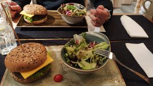 Vegan Burgers at Hans im Glück in Passau