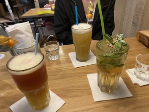 Cocktails (vegan) at Hans im Glück in Passau