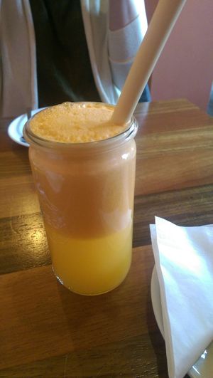 Carrot mix juice at First Eet in Arnhem