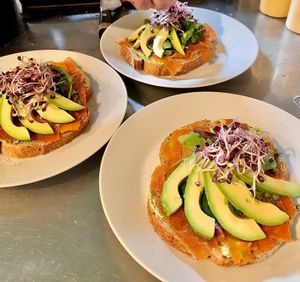 AMAZING smoked carrot "salmon" sandwich at First Eet in Arnhem