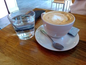 Flat white at First Eet in Arnhem