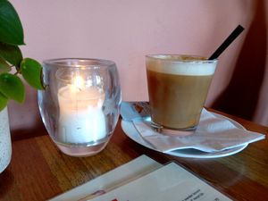 Iced flat white at First Eet in Arnhem