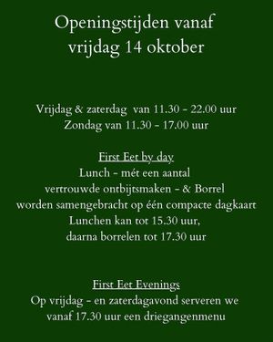   at First Eet in Arnhem