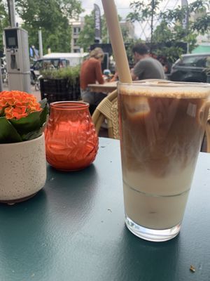 vegan iced Latte   at First Eet in Arnhem