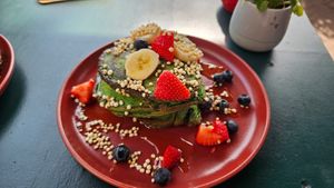 Pandan pancake at First Eet in Arnhem