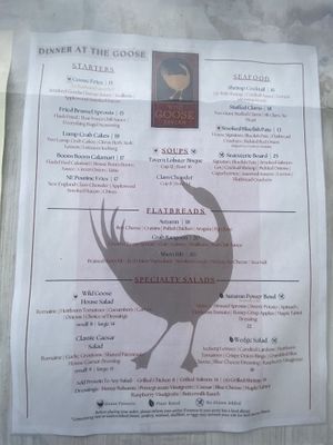 Dinner  at Wild Goose Tavern in Chatham