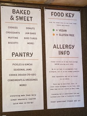 Menu key  at Sunbird Cape Cod in Orleans