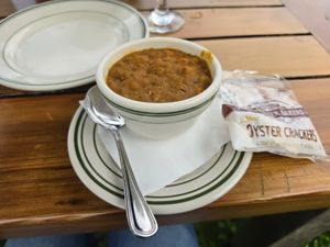 Hearty Lentil Soup at Jordan Pond House in Mount Desert Island