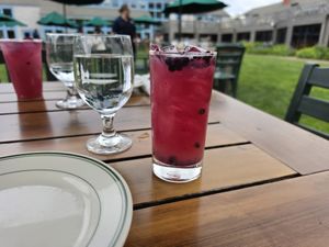Blueberry NA Mojito at Jordan Pond House in Mount Desert Island