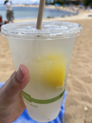 Fresh squeezed lemonade  at Puka Dog in Koloa