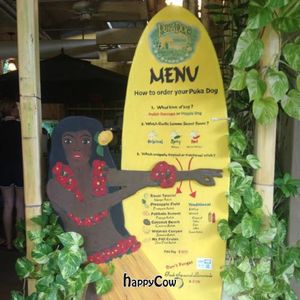menu at Puka Dog in Koloa