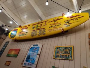 Menu at Puka Dog in Koloa