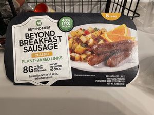 Beyond breakfast sausages at Mr. Tofu Los Cabos in Cabo San Lucas