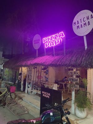   at Pizza Papi in Tulum