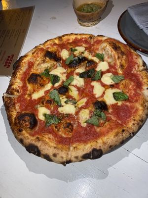 margherita  at Pizza Papi in Tulum