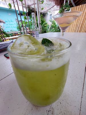 Delicious mocktails! #Veganuary at Pizza Papi in Tulum