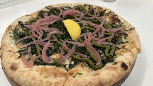 Viva Verde pizza  at Pizza Papi in Tulum