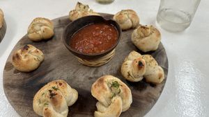 Garlic knots  at Pizza Papi in Tulum