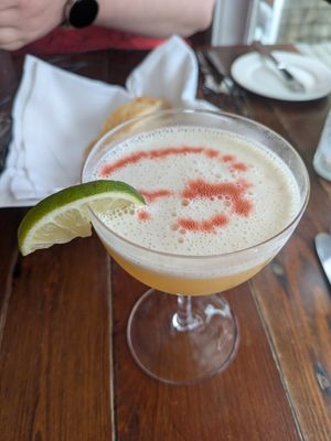 pisco sour at Havana in Bar Harbor