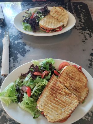 Paninis! 1 Caprese & 1 Mushroom at Freesoulcaffe in Tustin