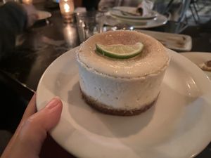 Lime cheesecake   at Freesoulcaffe in Tustin
