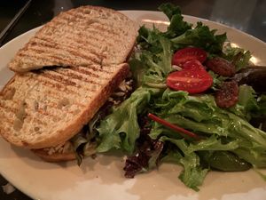 Atlantic sandwich with vegan tuna   at Freesoulcaffe in Tustin