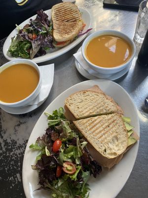 Smoked Ham, Panini Frittata, Butternut Squash Soup  at Freesoulcaffe in Tustin