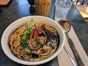 Miso ramen at Freesoulcaffe in Tustin