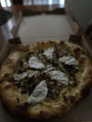 Mushroom Pizza  at Freesoulcaffe in Tustin