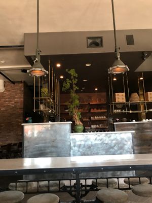 Looking at the kitchen from inside at Freesoulcaffe in Tustin