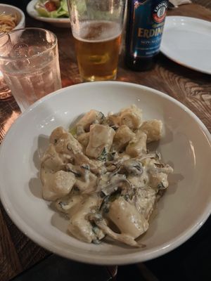 Creamy potato gnocchi  #Veganuary at Freesoulcaffe in Tustin