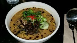 miso ramen at Freesoulcaffe in Tustin