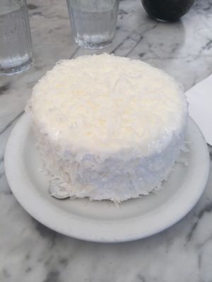 Coconut pineapple cake at Freesoulcaffe in Tustin