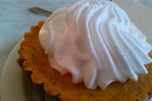 Pumpkin pie at Freesoulcaffe in Tustin