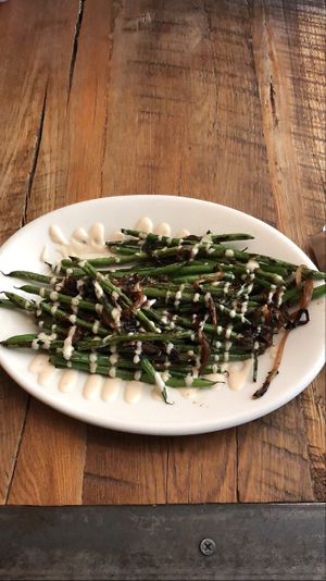 Green beans! at Freesoulcaffe in Tustin