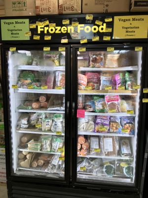 Dedicated vegan section  at Chun Ching Market in Gainesville