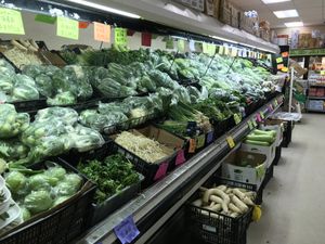 Great selection of Asian vegetables   at Chun Ching Market in Gainesville