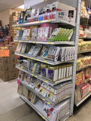Part of the massive selection of noodles   at Chun Ching Market in Gainesville