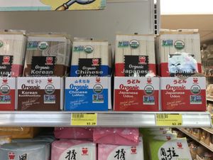 Organic gmo free options for noodles  at Chun Ching Market in Gainesville