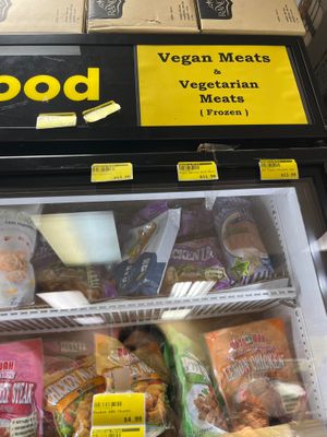 Vegan area at Chun Ching Market in Gainesville