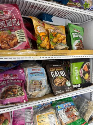 Imitation meat at Chun Ching Market in Gainesville