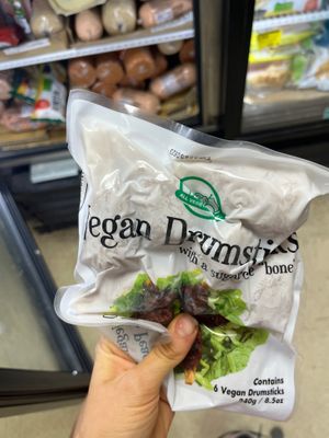 Vegan drumsticks at Chun Ching Market in Gainesville