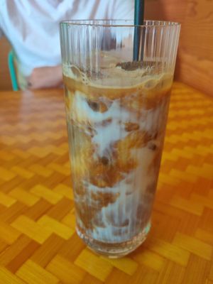 Mocha with oat milk at Castro's in Honolulu