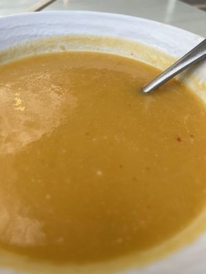 Thai coconut curry soup   at Mendocino Farms in Culver City