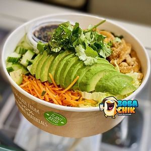 Vegetarian vermicelli at BobaChik in Helsinki