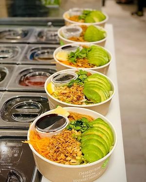 Vegetarian vermicelli at BobaChik in Helsinki